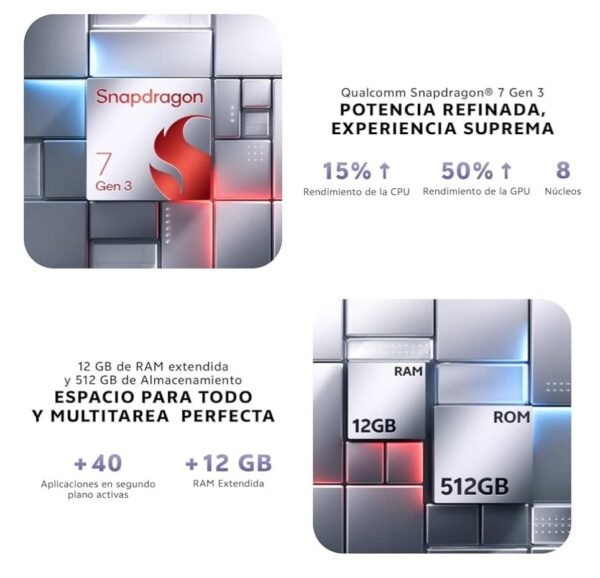 Vivo V50 5G 12GB RAM + 12GB RAM Extendida 512GB - Imagen 4